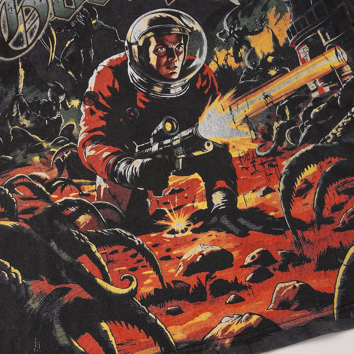 Godspeed Astronaut Sun-Eye Graphic T-Shirt ¡ª detail