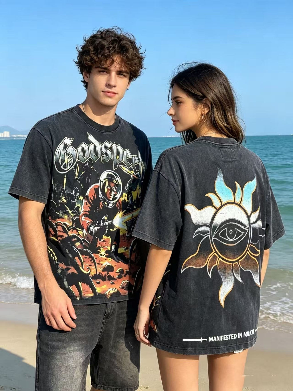 Godspeed Astronaut Sun-Eye Graphic T-Shirt ¡ª context