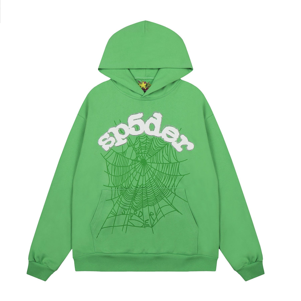 Sp5der Spiderweb Graphic Pullover Hoodie ¡ª front