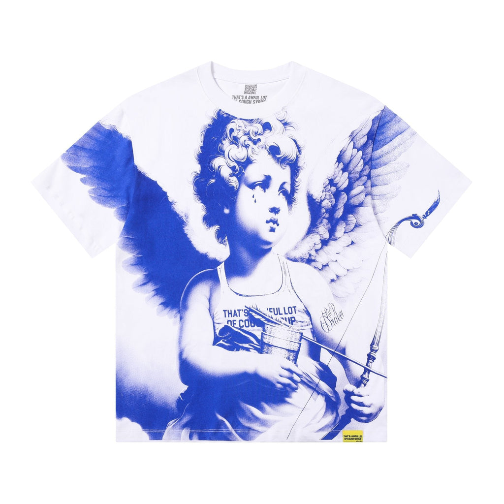 THAT'S A AWFUL LOT OF COUGH SYRUP Angel Gothic Text Graphic T-Shirt ¡ª hero