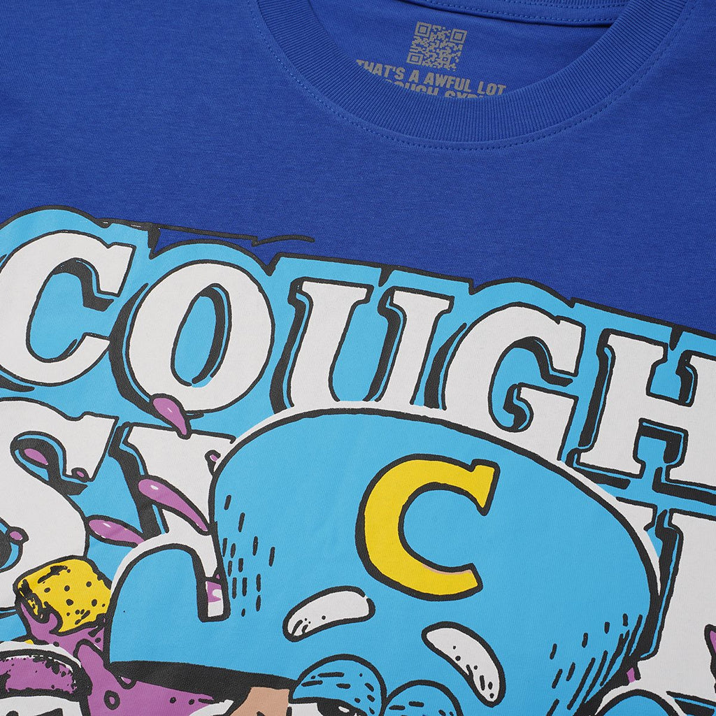THAT'S A AWFUL LOT OF COUGH SYRUP Cartoon Graphic T-Shirt ¡ª detail