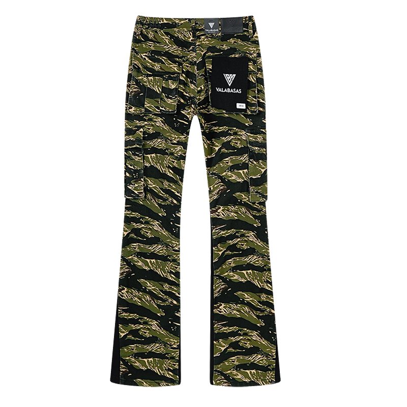 VALABASAS Camo Flared Cargo Pants ¡ª back