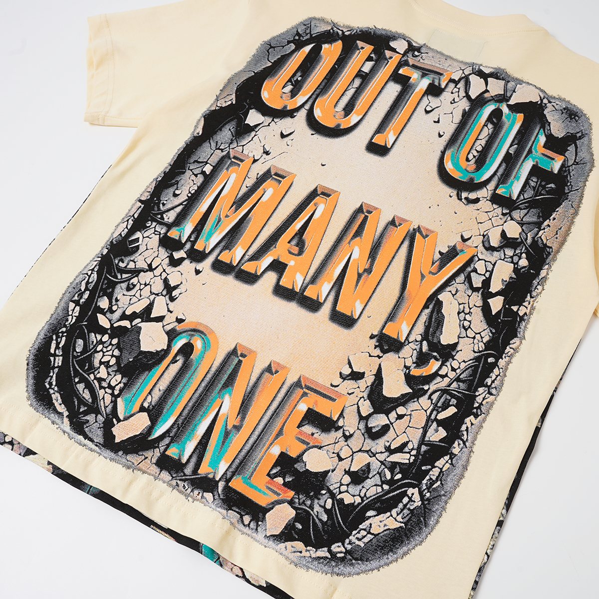 Godspeed Out of Many One Liberty Skull Graphic T-Shirt ¡ª detail