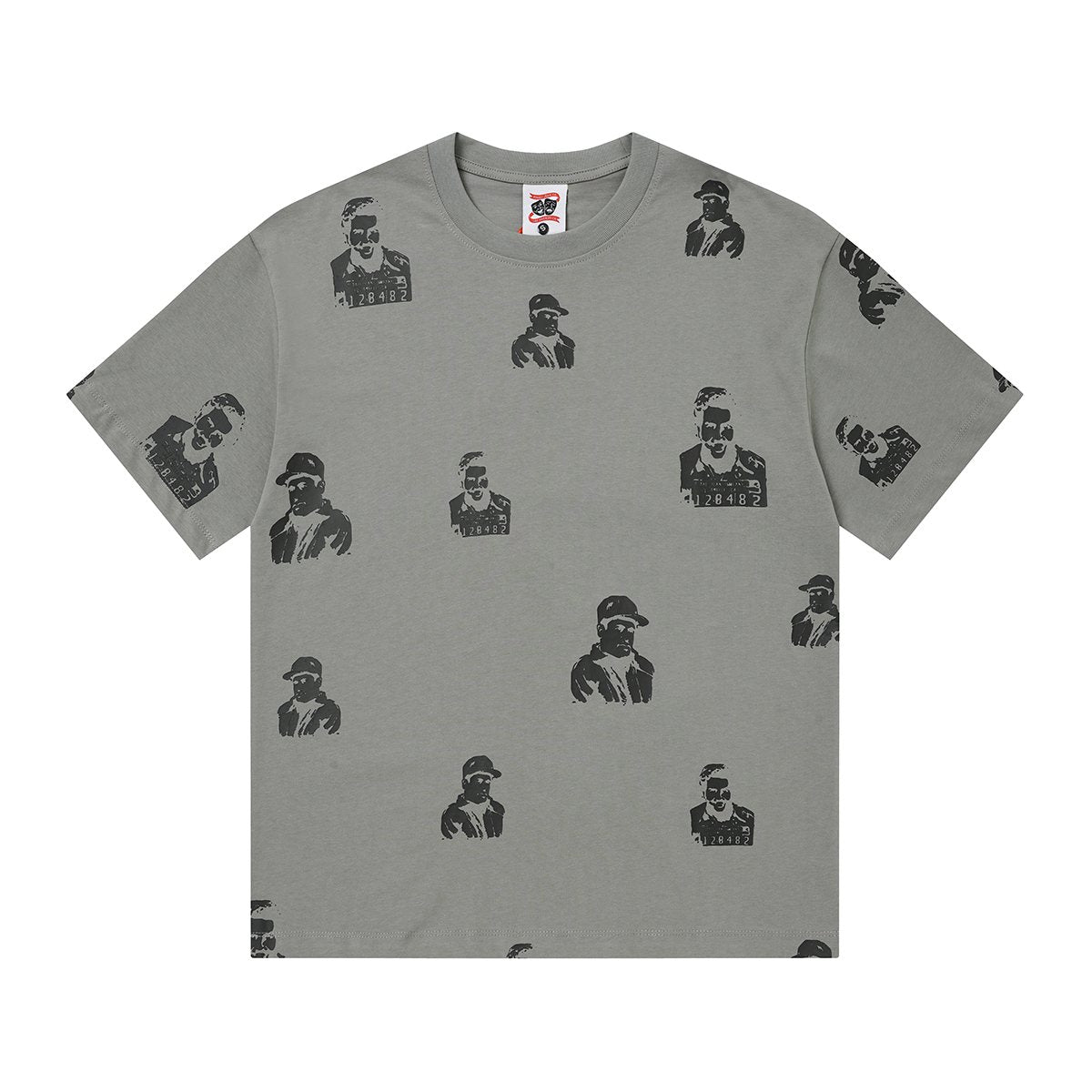 ASAALL All-Over Portrait Graphic Short-Sleeve T-Shirt ¡ª front