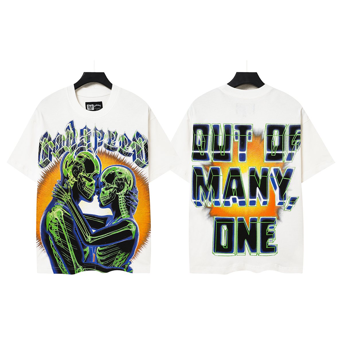 Godspeed Out of Many, One Skeleton Graphic T-Shirt ¡ª front