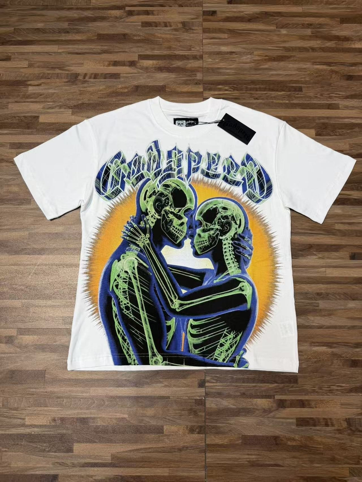 Godspeed Out of Many, One Skeleton Graphic T-Shirt ¡ª front