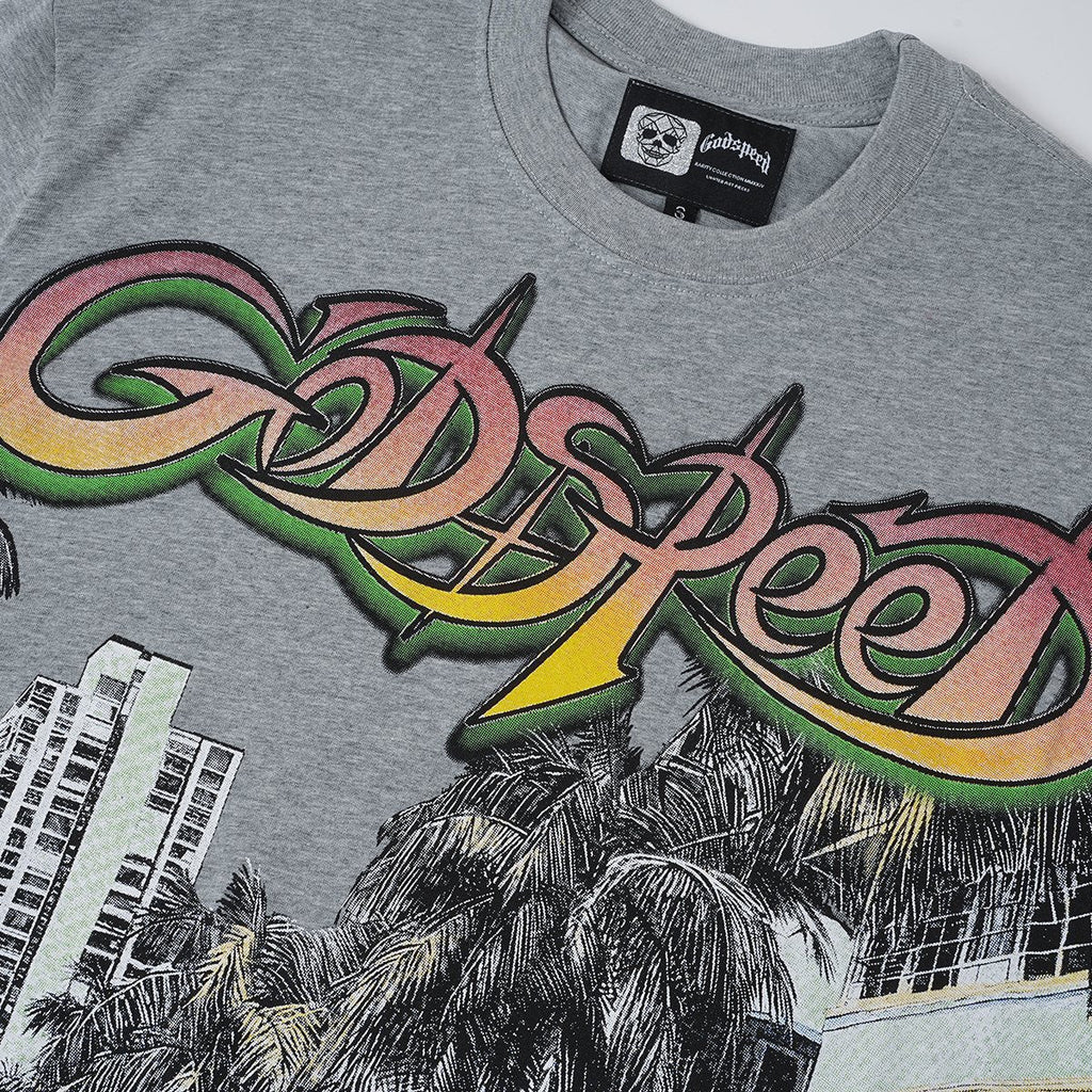 Godspeed Car City G-Back Graphic T-Shirt ¡ª detail