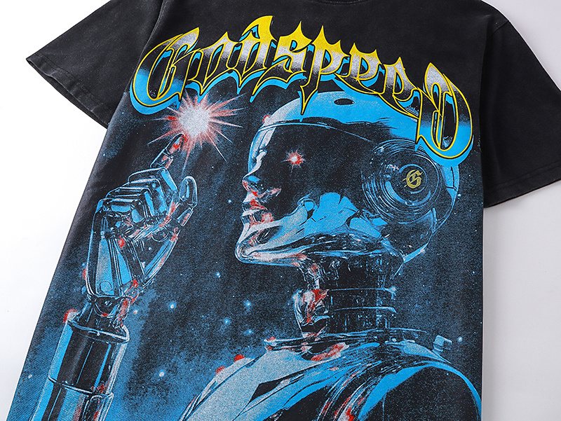 Godspeed Robot Graphic Short-Sleeve T-Shirt ¡ª detail