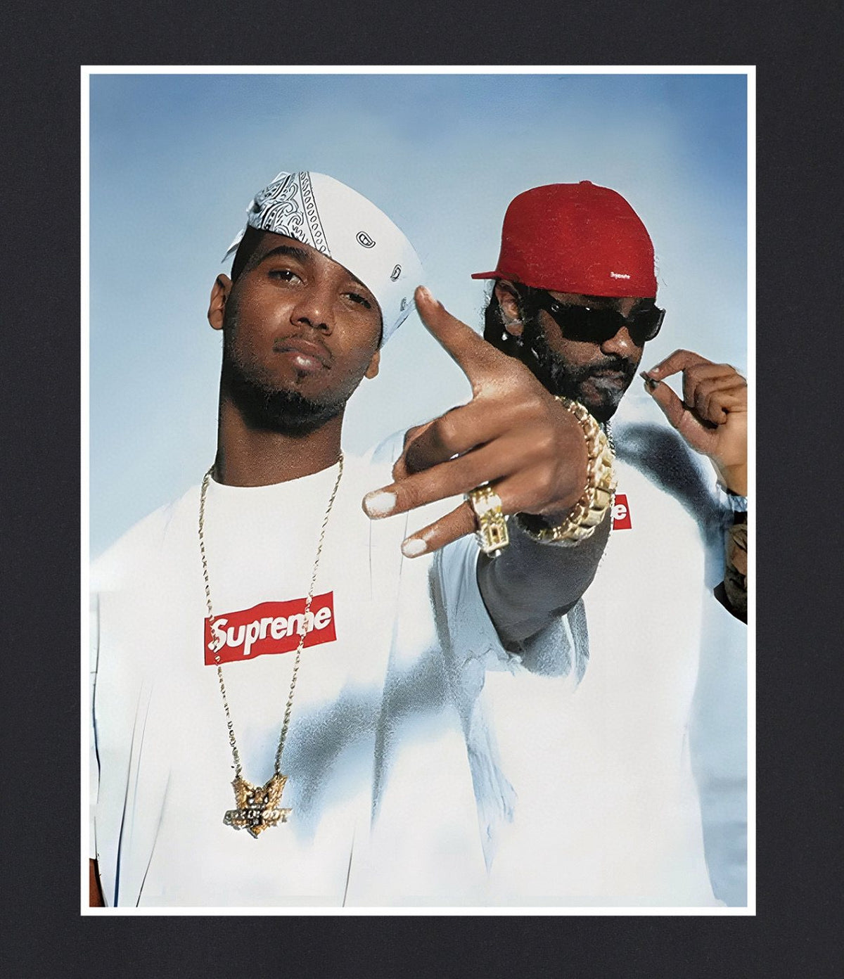 Supreme Two-Person Photo Graphic T-Shirt ¡ª detail