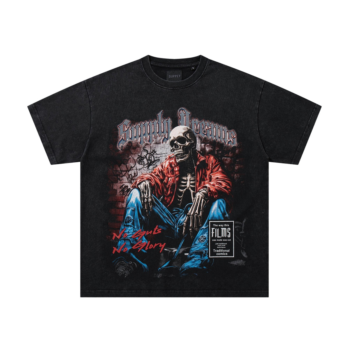 SUPPLY TEE Skeleton Graphic Short-Sleeve T-Shirt ¡ª hero