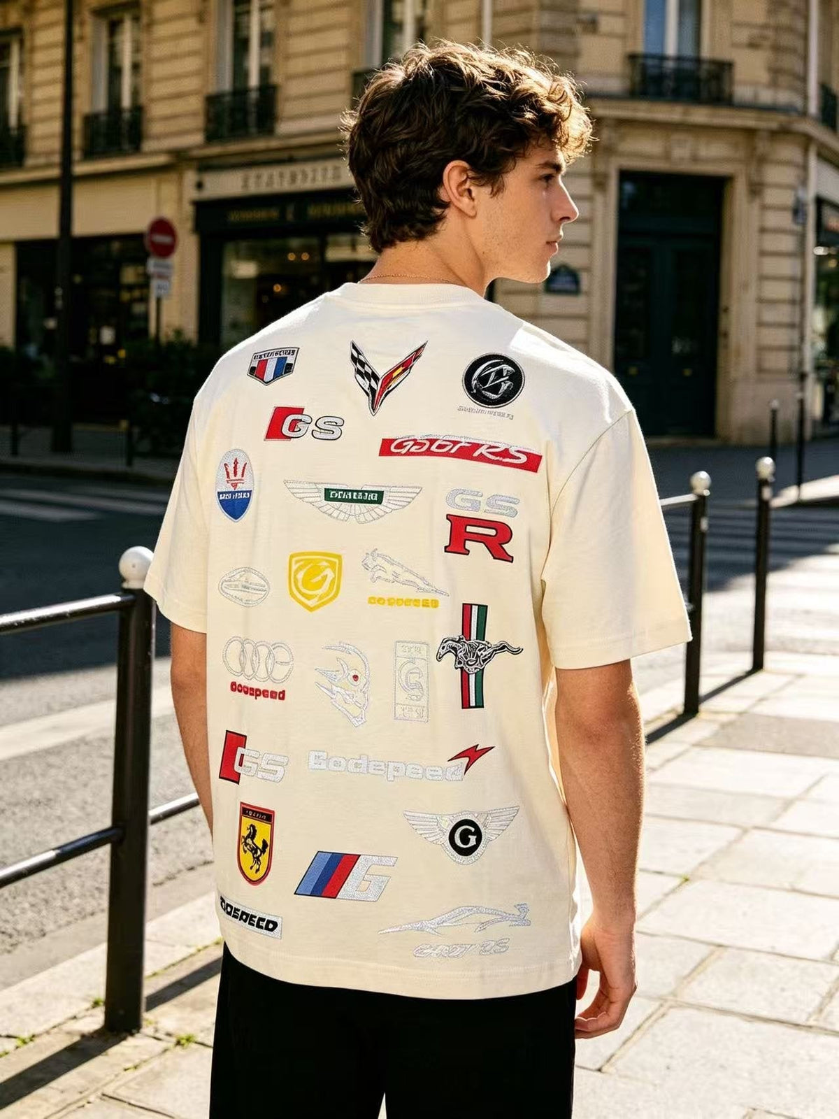 Godspeed Motorsport Collage Graphic T-Shirt ¡ª back