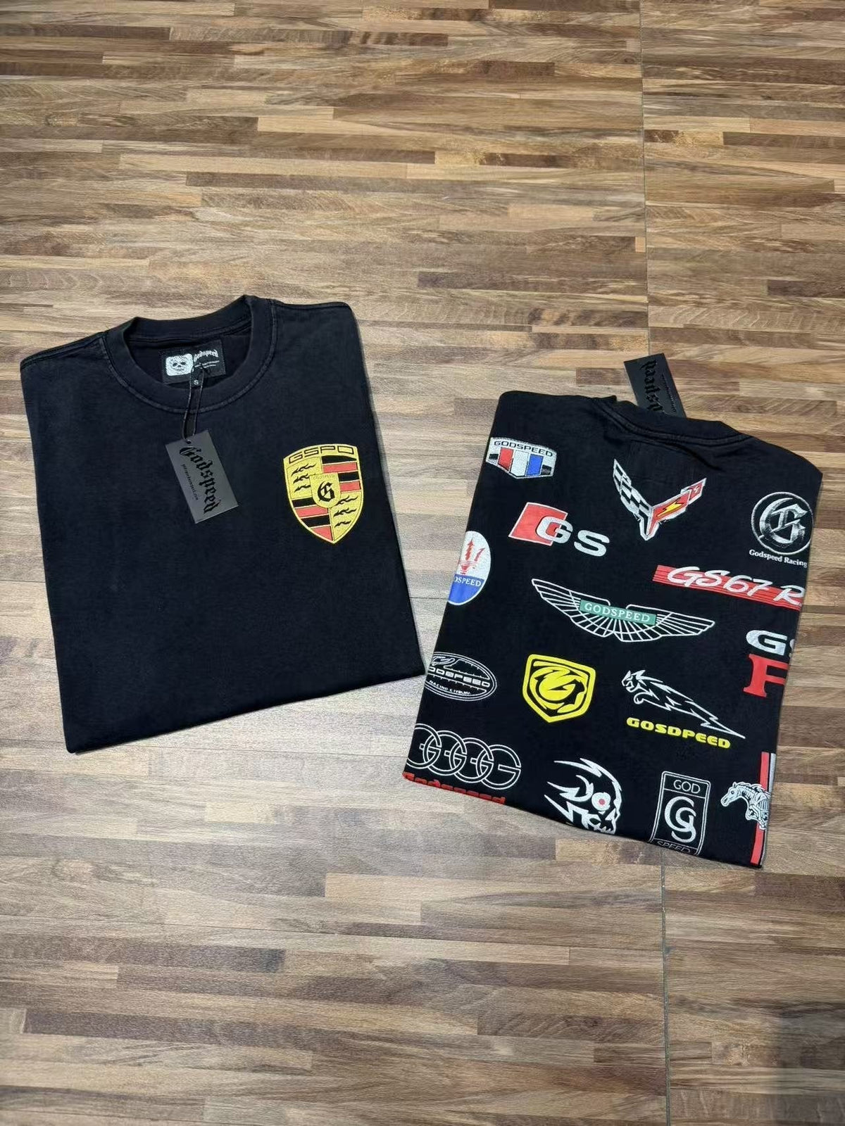 Godspeed Motorsport Collage Graphic T-Shirt ¡ª detail