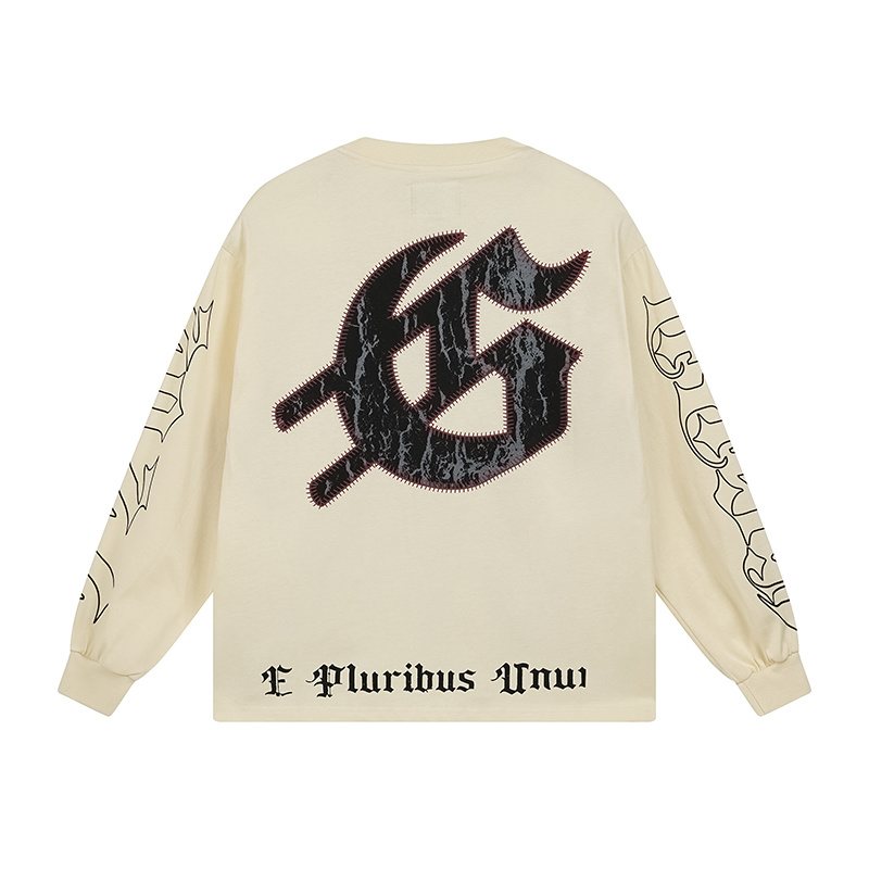 Godspeed Baseball Skeleton Graphic Long-Sleeve T-Shirt ¡ª back