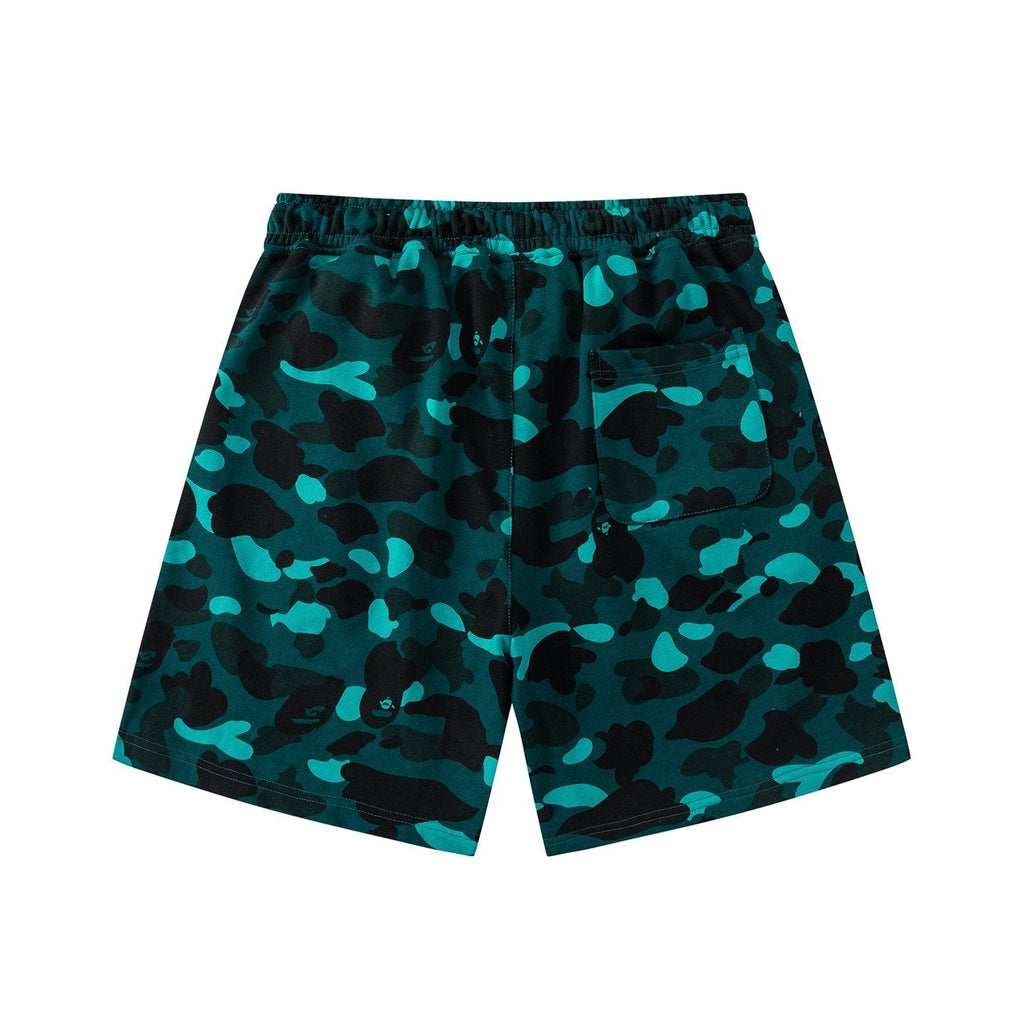 BAPE Camouflage Ape-Head Graphic Shorts ¡ª back