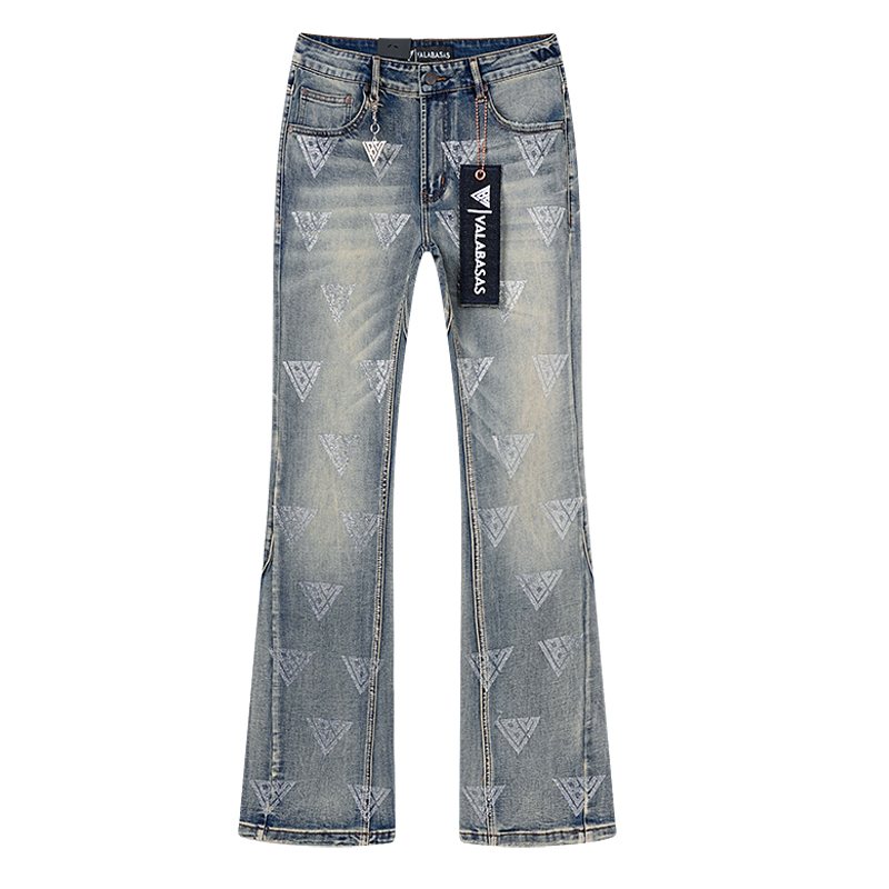 VALABASAS Rhinestone Triangle Jeans ¡ª hero