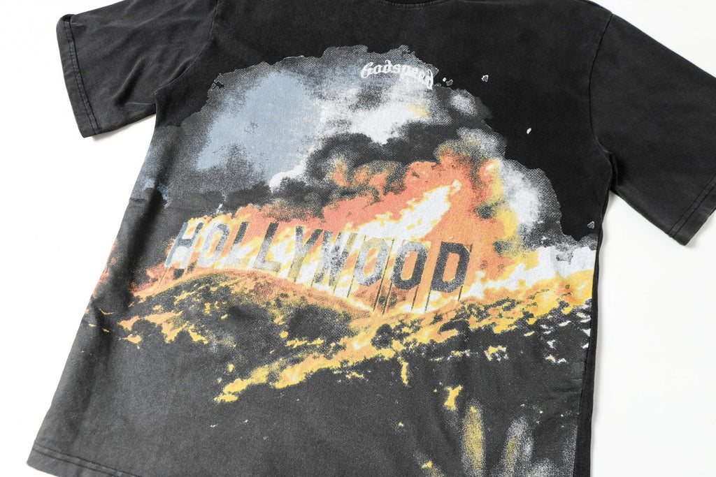 Godspeed Hollywood Fire Graphic T-Shirt ¡ª detail