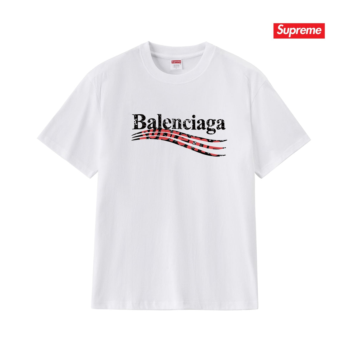 Supreme Balenciaga-Style Wave Graphic T-Shirt ¡ª hero