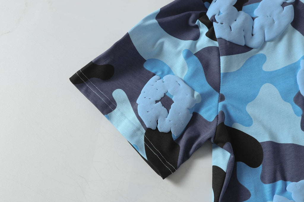 DENIM TEARS Floral Camo T-Shirt & Shorts Set ¡ª detail