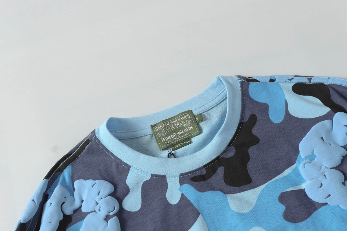 DENIM TEARS Floral Camo T-Shirt & Shorts Set ¡ª detail