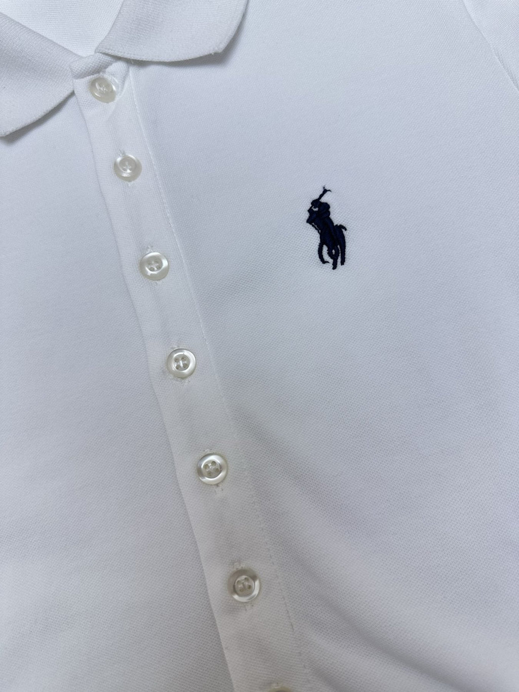 Test2-Ralph Lauren White Tie-Waist Polo Dress ¡ª detail