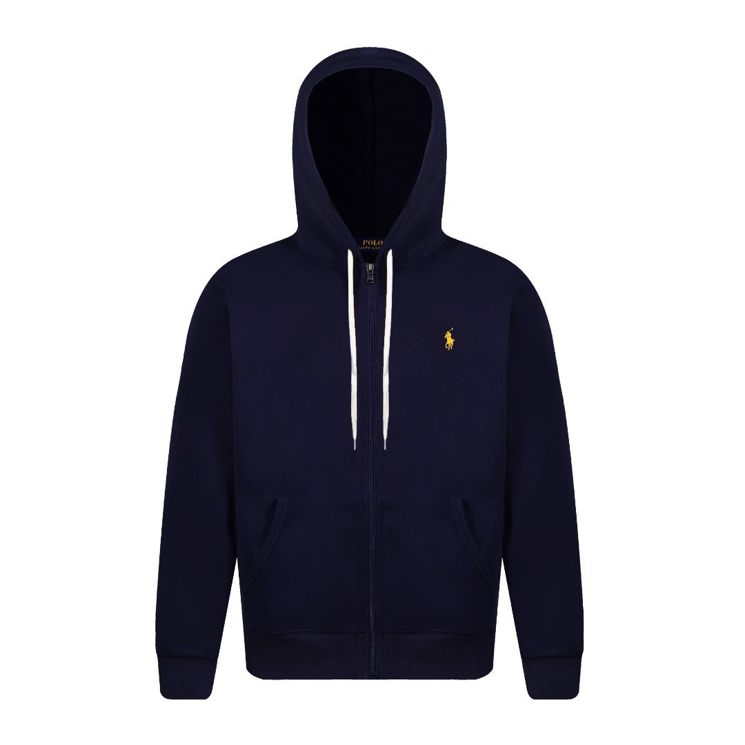 Test2-Ralph Lauren Brushed Cotton Full-Zip Hoodie ¡ª front