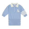 Test2-Thom Browne Dog Motif Knit Polo Shirt ¡ª front