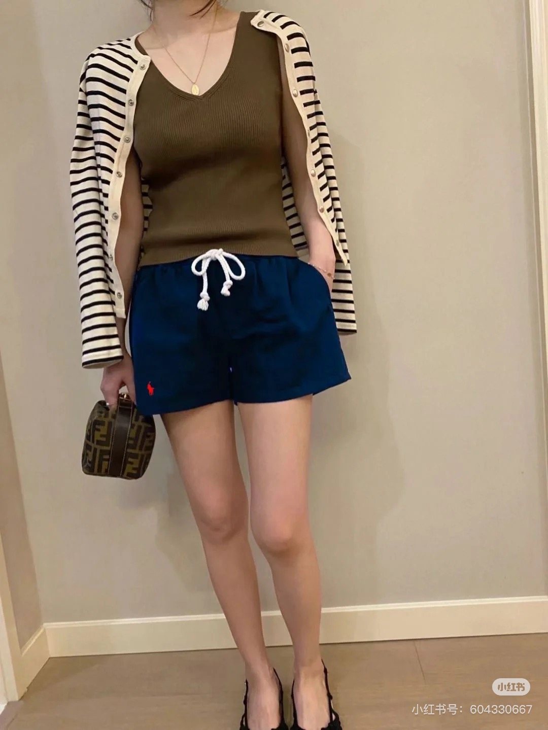 Test2-Ralph Lauren Washed Cotton Drawstring Shorts ¡ª model