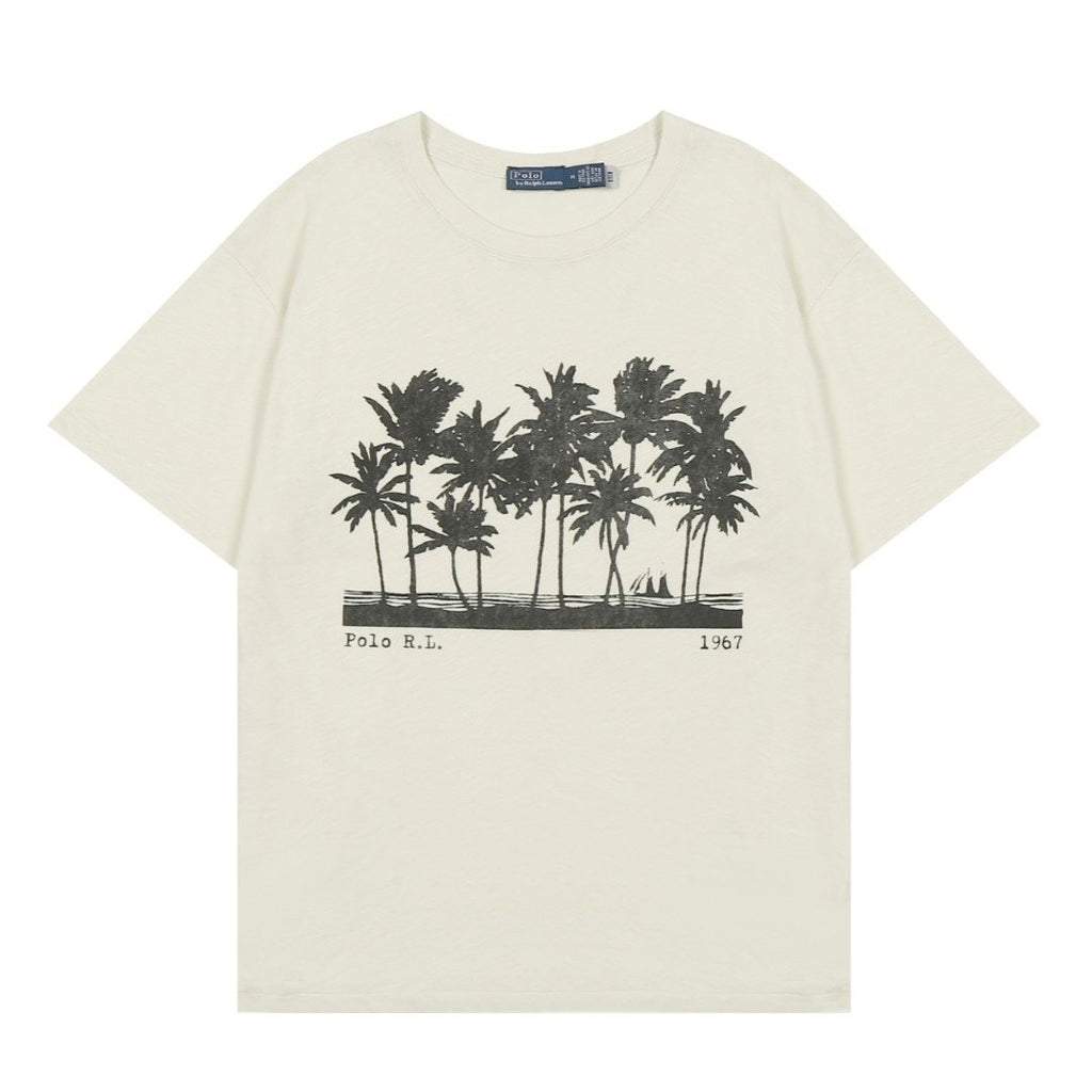 Test2-Ralph Lauren Palm Tree Slub Cotton T-Shirt ¡ª hero