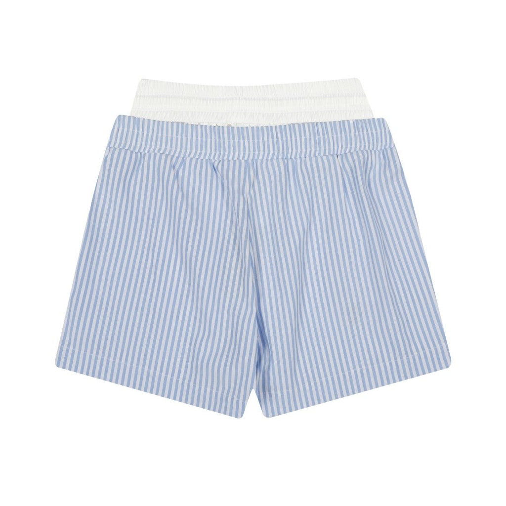 Test2-Ralph Lauren Striped Double-Waist Shorts ¡ª back