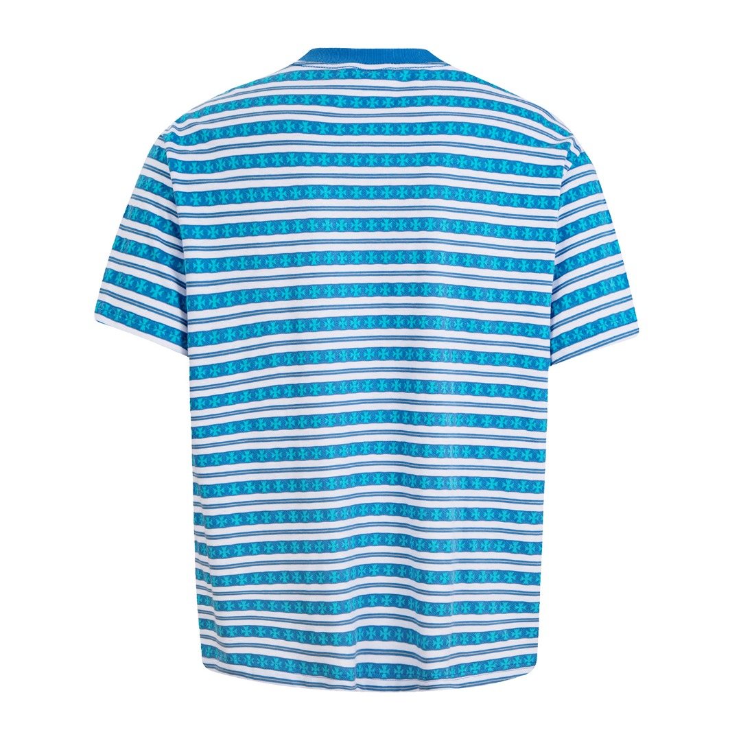 Test2-Chrome Hearts Striped Jacquard Knit T-Shirt ¡ª back