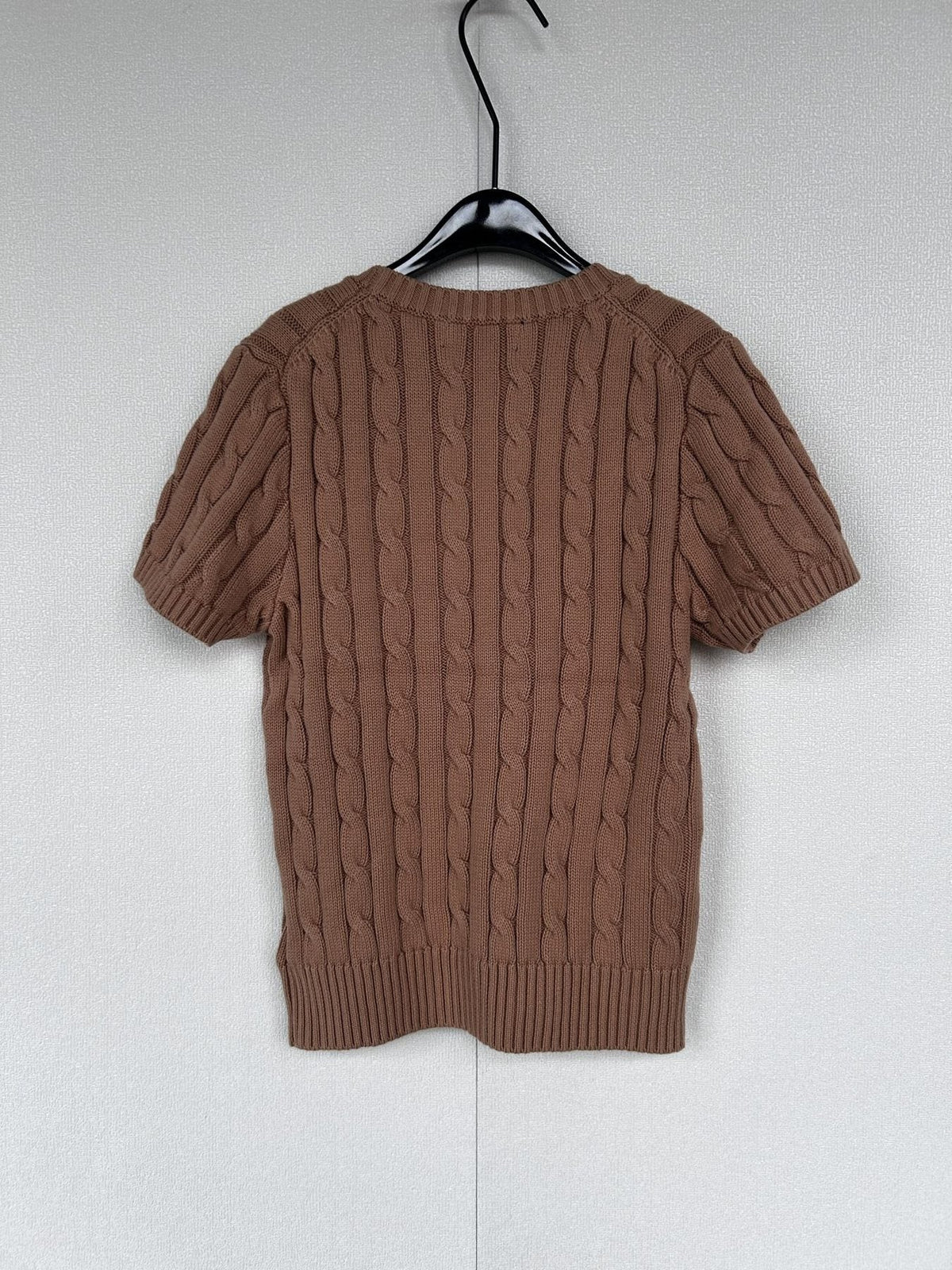 Test2-Ralph Lauren Women's Short-Sleeve Cable-Knit Sweater ¡ª back