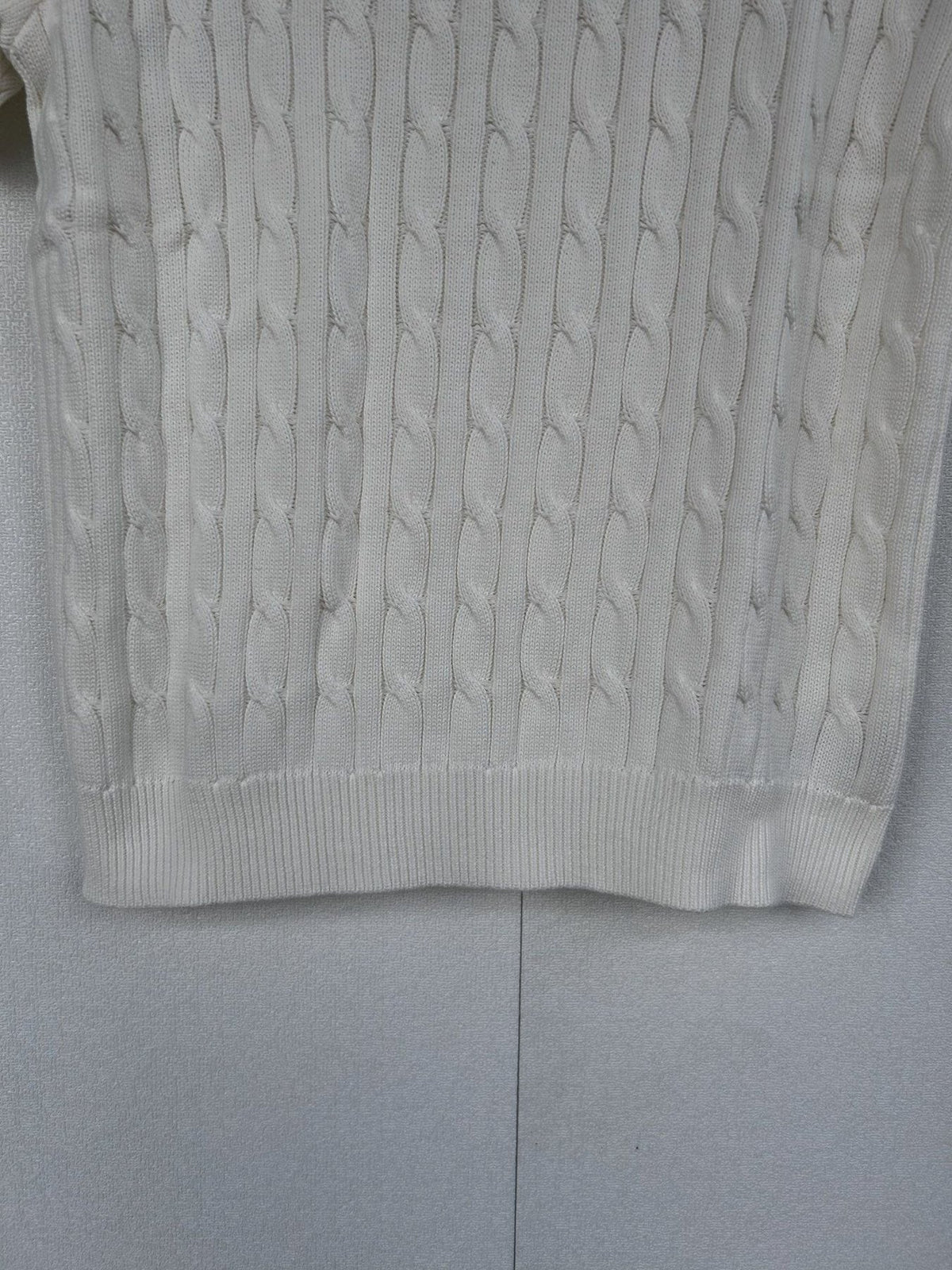 Test2-Ralph Lauren Short-Sleeve Cable-Knit Sweater ¡ª detail