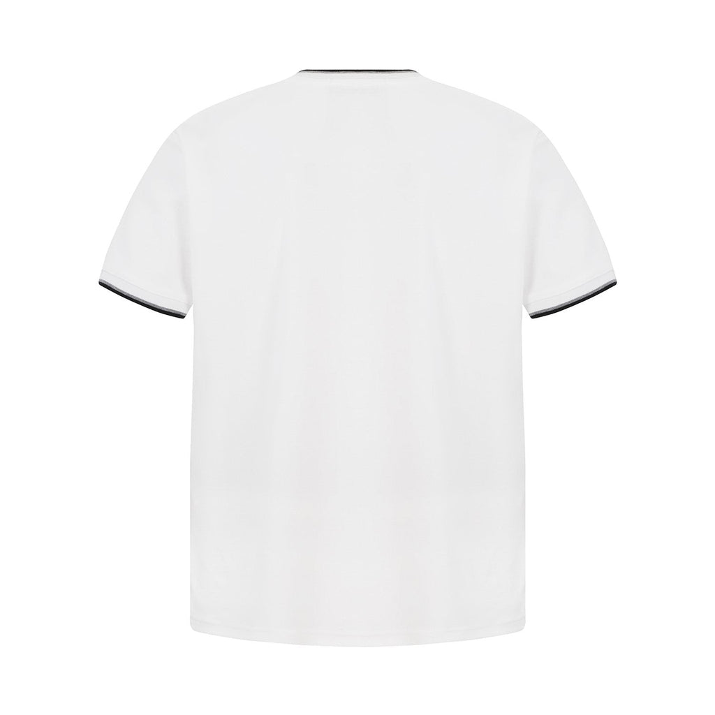 Test2-Ralph Lauren Contrast-Trim Piqu¨¦ Crewneck T-Shirt ¡ª back