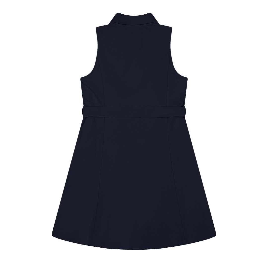 Test2-Ralph Lauren Belted Sleeveless Shirt Dress ¡ª back